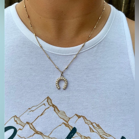 Lucky Horseshoe Necklace - Picture 2 of 2